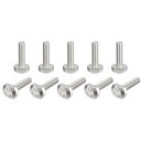 T-スロットボルト Tスロットドロットスタッドスライドボルト T形ネジ 20個入り M5x20mm 304ステンレス鋼 Tトラック用(4)