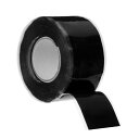 PATIKIL 自己融着シリコンテープ 25 mm x 3 M 防水ホース補修テープ 柔らかいストリップ 配管 漏水シールテープ 水道管用 黒