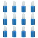 PATIKIL 0.33oz インクリフィルスタンプパッド 12個 10mlスタンプパッドインクリフィル オフィススタンプセルフインキングスタンプ 日付スタンプ...