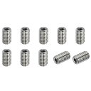 PATIKIL スレッドアダプタースリーブリデューシングナット 10個M6x1.0メスからM3x0.5メスへの修理インサートナットスクリューレデューサーコンバージョンステンレススチール10mm(3)