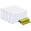 PATIKIL ステープラー用ステープル 4個 1パックあたり1000個ステープル ミニ 4.7 mm長さ ステープルズジャ ム 無料 ホームオフィス用品 イエ...