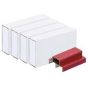 PATIKIL ステープラー用ステープル 4個 1パックあたり1000個ステープル ミニ 4.7 mm長さ ステープルズジャ ム 無料 ホームオフィス用品 レッ...