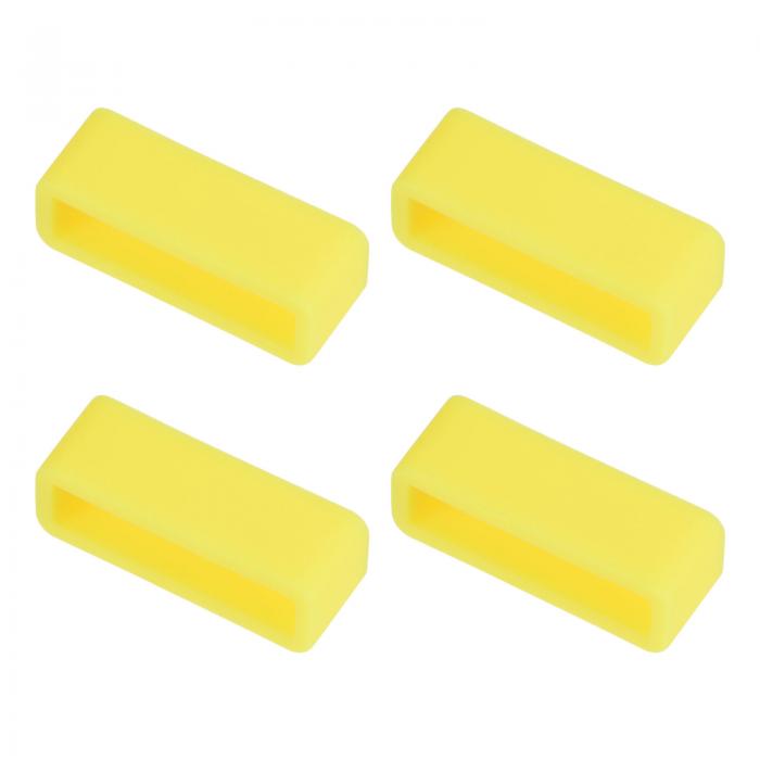 時計バンドストラップループ ゴム 交換用ファスナーリング シリコーン時計ホルダーキーパー 24mm幅時計..