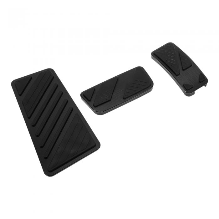 Partuto Fordに対応・レンジャー2024用3個自動フットペダルパッドフットアクセルペダルカバー、アルミニウム合金製、ブラック