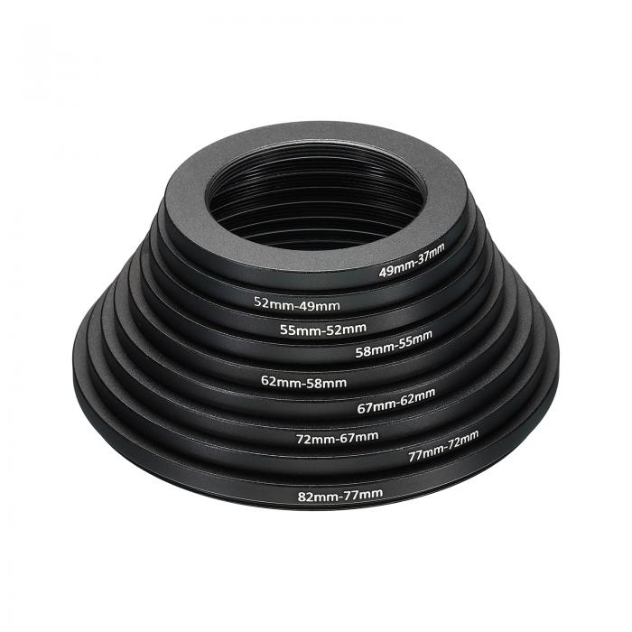 PATIKIL ステップダウンリングセット　49-37mm 52-49mm 55-52mm 58-5