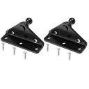 X AUTOHAUX カーボールスタッド取り付けブラケット ガスストラットショック用 ネジ付き 2セット ブラック