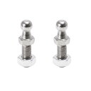 X AUTOHAUX 車のガスストラットボールスタッド ガスストラットショック用 10 mm シルバートーン 2セット 20mm