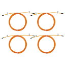 PATIKIL 3 M スピード縄跳び交換ケーブル 4個 2.5 mm プロの縄跳びスチールワイヤー交換 高速縄跳び用 オレンジ(4)
