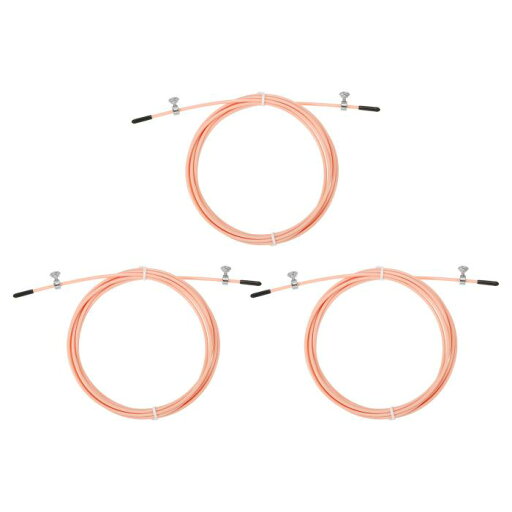 PATIKIL 3 M スピード縄跳び交換ケーブル 3個 2.5 mm プロの縄跳びスチールワイヤー交換 縄跳びトレーニング用 オレンジ PATIKIL 3 M スピード縄跳び交換ケーブル 3個 2.5 mm プロの縄跳びスチールワイヤー交換 縄跳びトレーニング用 オレンジ