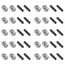 PATIKIL 交換用調整ネジとエンドキャップセット 10セット 縄跳びのスペア 交換用アクセサリー 縄跳びスピードケーブル用