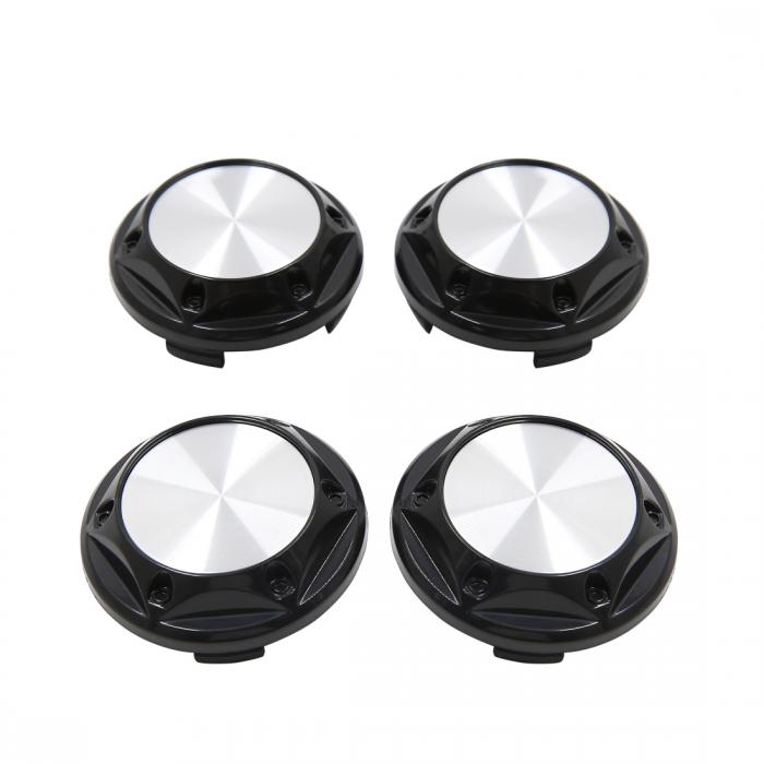 ホイールセンターハブキャップ プロテクター 4個入り 68mm 直径 4 クリップ 車 カバー プロテクター ブ..