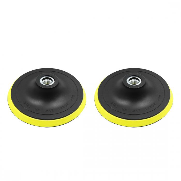 カー ポリッシング プレート 127mm カー 自動車 M14x2.0 パッド バッキング プレート フック ループ ポリッシャー バフ研磨 2個入り