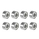 693ZZ深溝玉軸受 Z2 3 mm x 8 mm x 4 mm 二重シールド 炭素鋼 8個