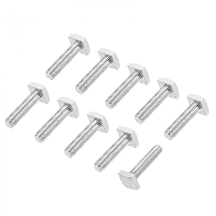 角頭ボルト 全ねじ 304ステンレス鋼 グレード C 四角ボルト M6x25mm 10個