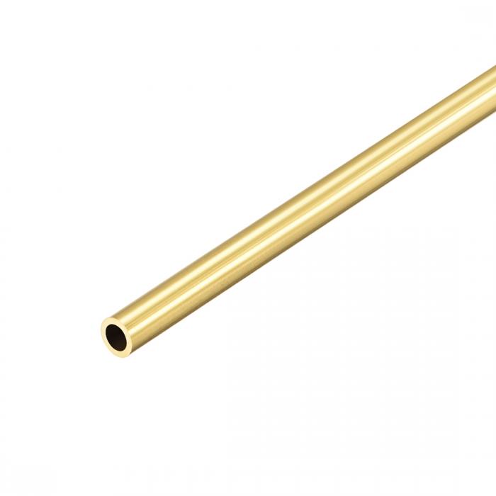 真鍮丸管?1 mm壁厚さ?シームレスストレートパイプチューブ 外径6mm x壁1mm、1個