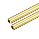 真鍮丸管?300 mm長さ?1 mm壁厚さ?シームレスストレートパイプチューブ 9.5mm外径 x 1mm壁厚,2個