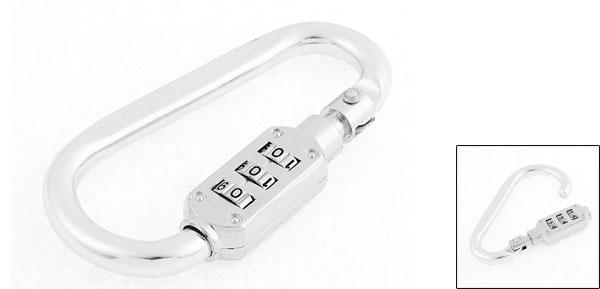 ナンバーロック ダイヤルロック ダイヤル錠 リセット可能 南京錠 プラスチック アルミニウム シルバートーン