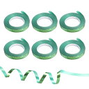 PATIKIL カーリングリボン クリンプバルーンストリング 5 mm 10 M 6ロール パーティー装飾 ギフト包装 工芸品用 グリーン