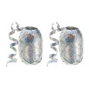 PATIKIL カーリングリボン クリンプバルーンストリング 5 mm 10 M 2個 クリスマス ウェディング ギフト 工芸品 花屋装飾用 シルバー