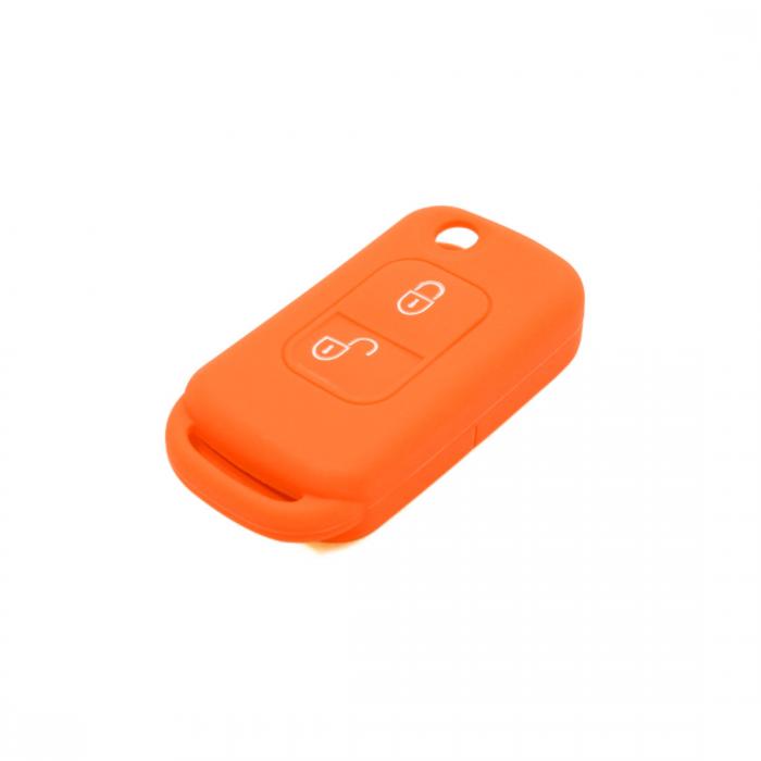 車のリモートキーケース キーカバー キーシェル オレンジ メルセデスベンツに対応スプリンター ヴィアノに適用