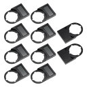 ブラック?プラスチック?押しボタンスイッチ掲示板?防塵 10個 22mm-S