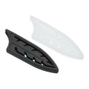 PATIKIL キッチンナイフ用ナイフシース 3"セラミックナイフ用 2個セットのナイフエッジガード ナイフシースカバースリーブ フェザーセラミックナイフセット ブラック&透明 3.2"×1"