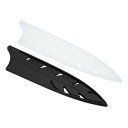 PATIKIL キッチンナイフ用ナイフシース 8"シェフナイフ用 2個セットのナイフエッジガード ナイフシースカバースリーブ フェザーチェフナイフセット ブラック&透明 8.5"x 2"