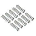 PATIKIL アローインサート 0.244"直径(6.2mm / 7.2mm) 12個入り アーチェリーポイント用アルミシャフトアダプター
