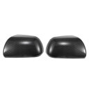 X AUTOHAUX トヨタに対応シエナ2011-2020用のペアカーリアビュードライバーパッセンジャーサイドミラーカバーキャップオーバーレイブラ ッ クカーボ...