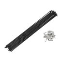 HEROFFIX 20セット13G自転車スポーク213 mm自転車ホイールスポーク304ステンレススチールブラック