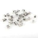 ガラス管ヒューズ 20 Pcs 6mm直径 30mm長さ 5A 250V ガラス 金属 クリア 21g