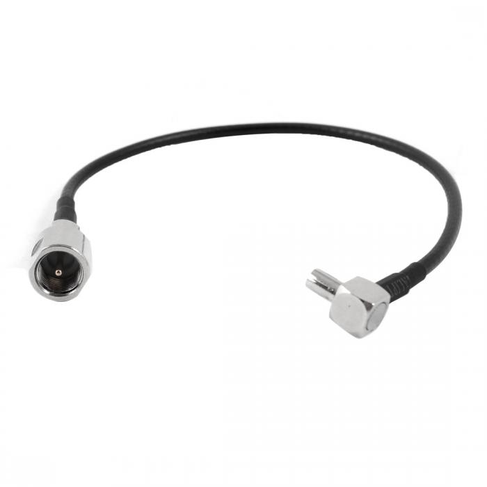 ブラック FME オス − TS9 オス RF 同軸アダプタ コネクタカプラー 同軸ケーブル