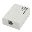 ADSL用スプリッタ ジャックアダプタ アダプタ 分配器 RJ11 ワイト プラスチック製