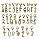 PATIKIL レターキーホルダー 2セット a-Z キーホルダー 装飾 アルファベット ペンダント イニシャル装飾バルク DIY キーホルダー 宝石作り ブレスレット イヤリング ネックレス クラフト用 シアン