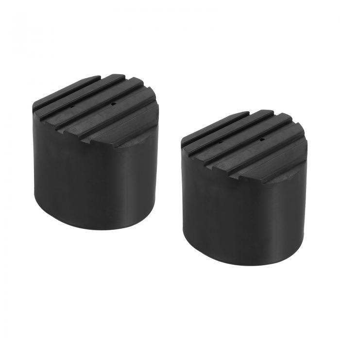 PATIKIL ラダーノンスリップフィート 44 mm 2個 ゴム製 ラウンド 足保護クッションクッション交換用 伸縮式折りたたみ延長はしご保護用 黒