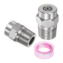2個セット 25度スレッドワッシャースプレーノズル 1/4