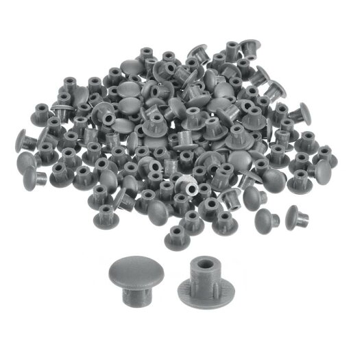 1000個 ネジ穴プラグ 5mm(3/16インチ)直径のプラスチック製シェルフボタンフラッシュタイプのキャップ 家具キャビネットカップボード用 ダークグレー 1000個 ネジ穴プラグ 5mm(3/16インチ)直径のプラスチック製シェルフボタンフラッシュタイプのキャップ 家具キャビネットカップボード用 ダークグレー