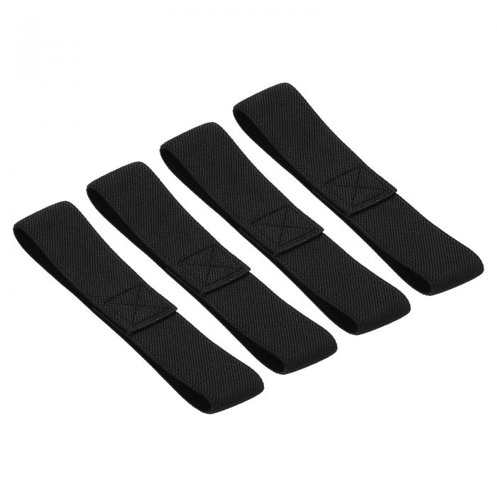 4本セット ランチバンド お弁当 ゴムバンド ランチベルト 食器固定 こぼれ防ぐ 弁当箱 バンド お弁当用ベルト 伸縮 自宅 アウトドア ピクニック がっこう 仕事 食事用 子供 会社員 黒