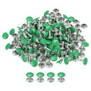 レザーリベット 8 mm ダブルキャップリベット 8.5 mm高さ メタルスタッドリベット レザークラフト修理 DIY 財布 ベルト バッグ 靴用 ホワイト 1...