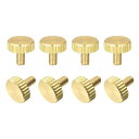 ノブ付き平らな真鍮ボルトグリ ップノブ M3x6mm 家庭用 電子機器 機械用ファスナー 8個セット