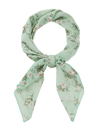 Allegra K シフォンスカーフ ネッカチーフ 70×70cm 花柄 スクエアハンカチ レディース ライトグリーン 70x70cm Allegra K シフォンスカーフ ネッカチーフ 70×70cm 花柄 スクエアハンカチ レディース ライトグリーン 70x70cm