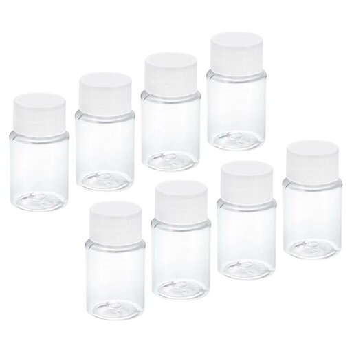 PATIKIL 20ml 0.7 Oz 広口ボトル 8個 保存ボトル プラスチック製サンプル容器 ホーム ラボ用 PATIKIL 20ml 0.7 Oz 広口ボトル 8個 保存ボトル プラスチック製サンプル容器 ホーム ラボ用