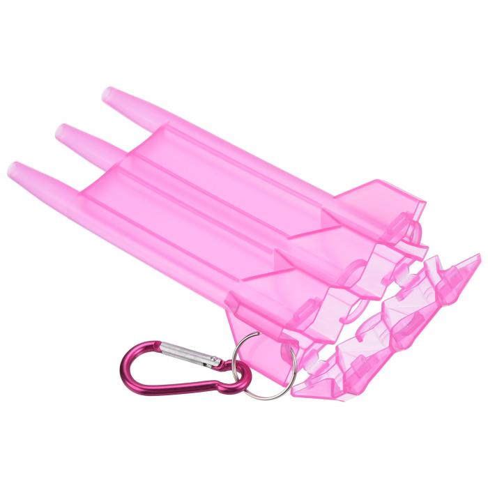 PATIKIL ポータブルナイロンダーツ収納ボックス 耐久ダーツケース ダーツ安全保ち ローズレッド