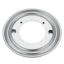 ターンテーブル 360度回転 スイベル鋼球 ベアリングスタンド 金属 レイジースーザン ラウンドシェイプ 136 mm シルバートーン 1個