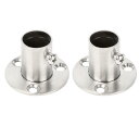 クローゼットロッドブラケット 些細なスキュー ステンレス鋼製 寝室の洋服クローゼット 2 個入り 16mm