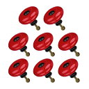 セラミックノブハンドルウッドドレッサー ワードローブキャビネットアクセサリー 直径32mm レッド 8個入り