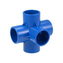 ?PVC家具エルボ継手?5ウェイ32 mm?ティーPVC継手エルボ?ブルー?10個