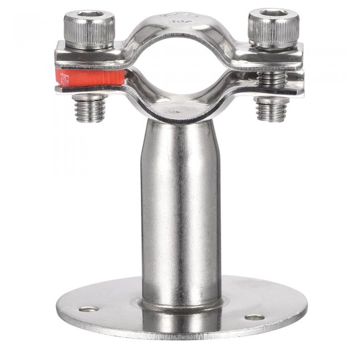 パイプサポート 壁取り付け 天井取り付け 304ステンレス鋼 調節可能なパイプ ストラップクランプ 19-22 mmパイプ用