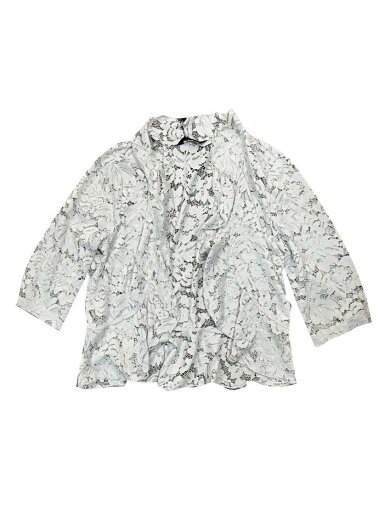 Allegra K レディース イブニング ウェディング レース カーディガン 3/4 スリーブ フリル ヘム エレガント シュラッグ グレー XL Allegra K レディース イブニング ウェディング レース カーディガン 3/4 スリーブ フリル ヘム エレガント シュラッグ グレー XL