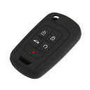 5 ボタン スマート リモート キー シェル Chevyに対応 Camaro 2010-2019 対応 プロテクター シリコン ブラック